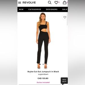 Revolve Brylee Cut Out Jumpsuit